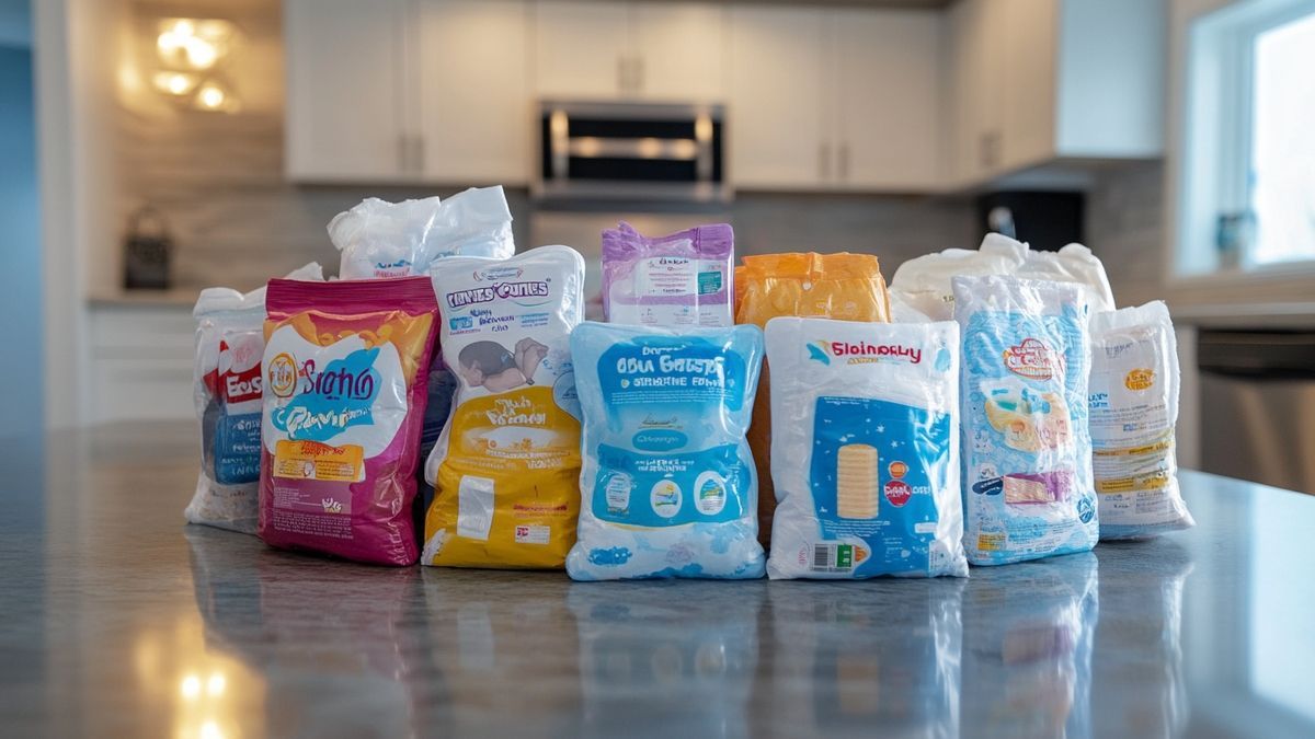 Estimation du budget mensuel pour les couches de bébé