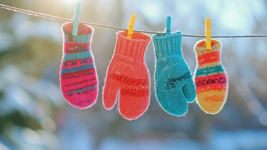 Les gants douillets pour les tout-petits