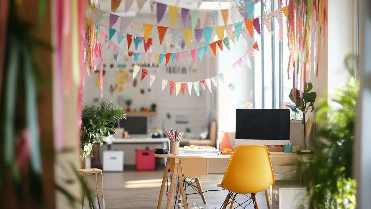 Warm message for colleagues