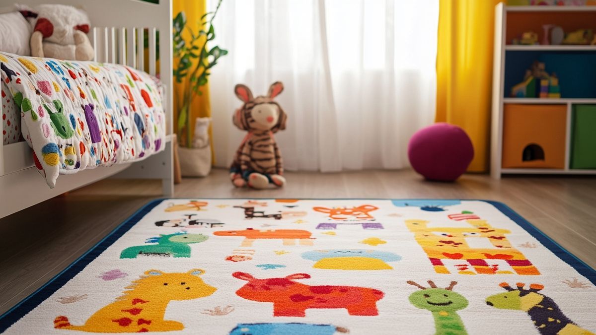Transformer la chambre d'un enfant : l'impact d'un tapis ludique et coloré